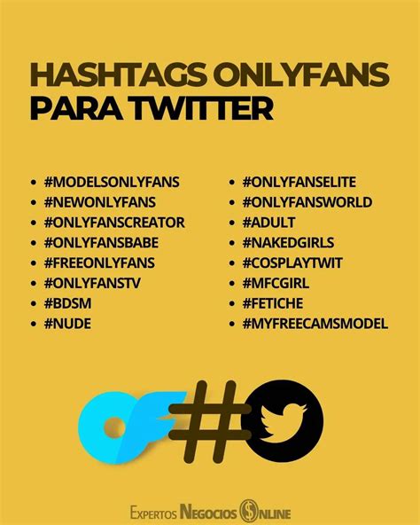 hashtags for onlyfans twitter|How to promote OnlyFans on Twitter (use these hashtags!)